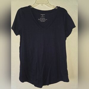 Torrid Blue Crew Neck Short Sleeve Tee